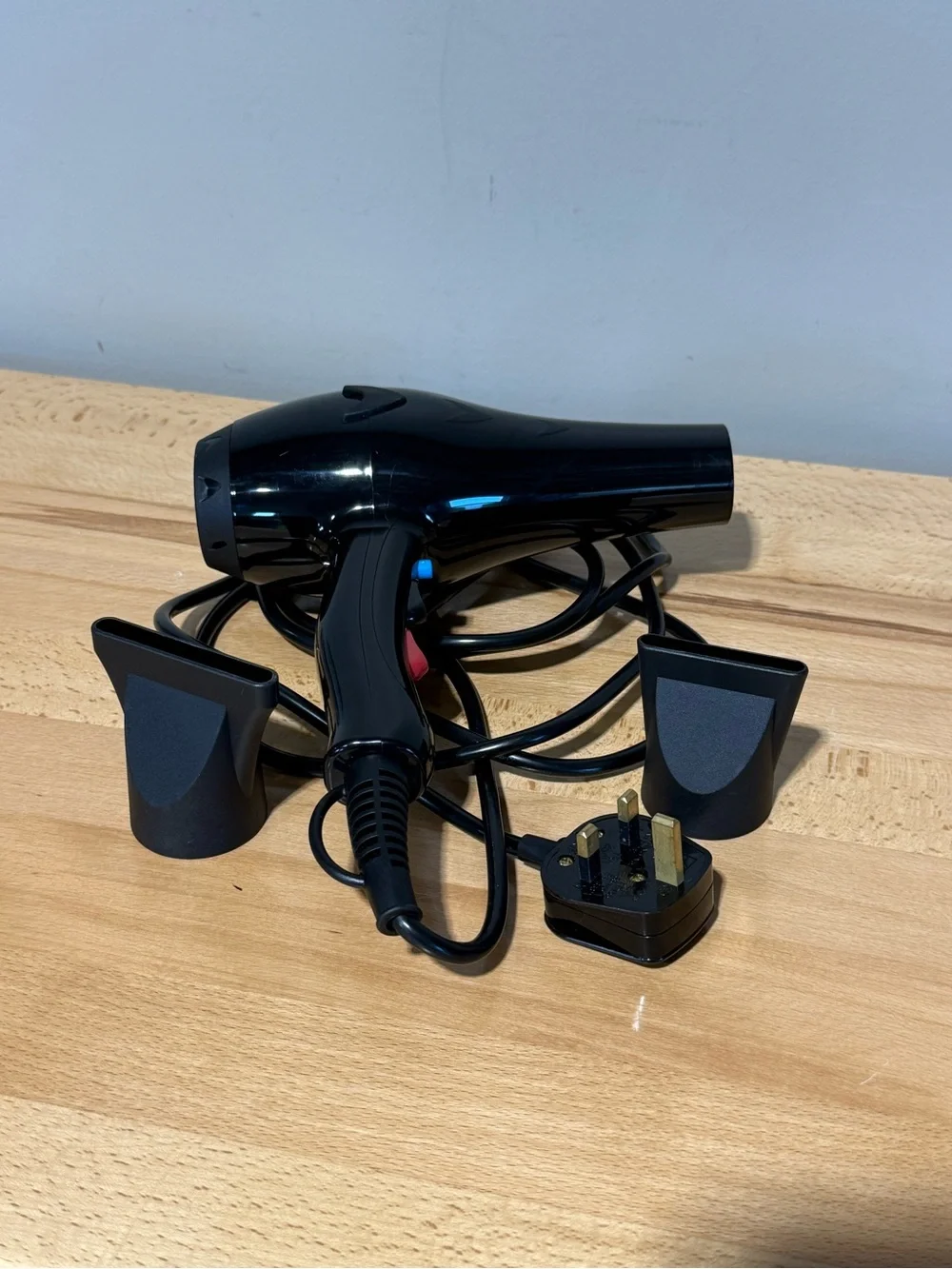 STR Professional Salon Hair Dryer Styling Tool Black UK Three-Pin Power Plug
